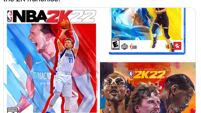 胡小小乖|2K22封面出炉：现首位女球星，老中青三代同框，德克：这些人是谁