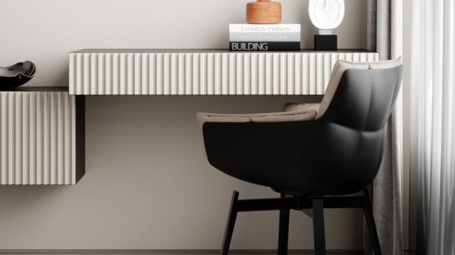 77平二居室简约风改造，高低悬柜填充墙面这个太特别了