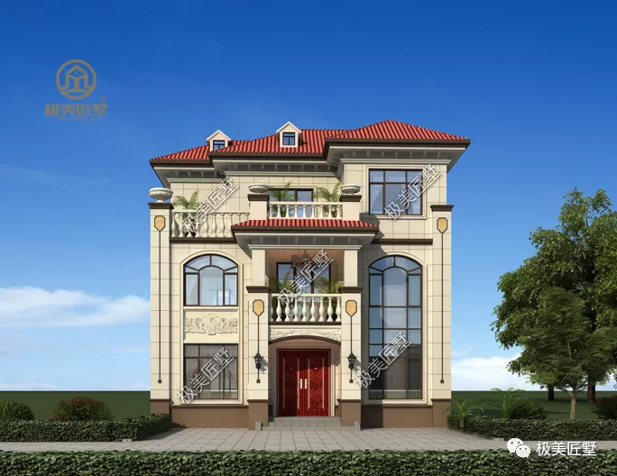 11×7.5米，占地不足一百平，这样的一栋经典简欧风格别墅！