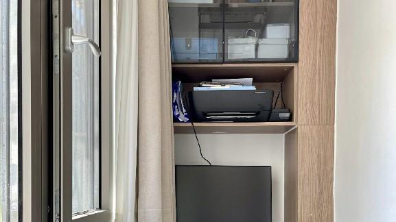 56平两居室学区房，不做吊顶很舒适，电视墙是全屋亮点，美观实用