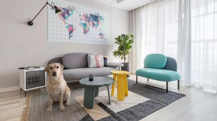 90㎡北欧风的家大胆前卫，装的很随意，好看到没朋友！