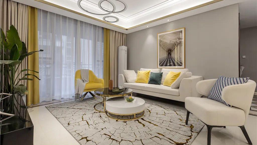 122㎡现代轻奢，壕气的精装房，改造轻盈舒适的空间！