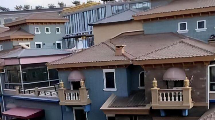 宋小宝豪宅内景曝光，客厅有花盆和假山，室内装修奢华大气