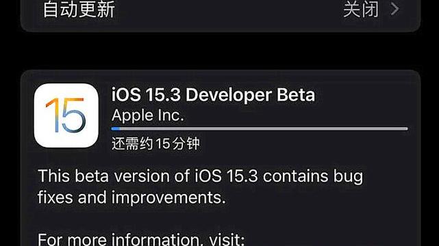 iOS15.3公测版正式发布，果粉：希望别掉电如流水，充电还发热
