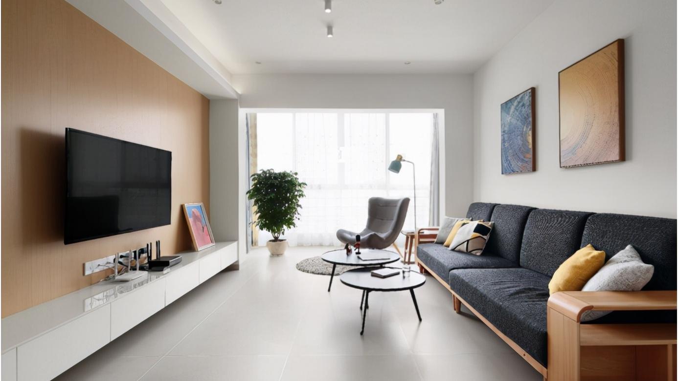 根据家里人口设计的客厅，舒适实用还温馨，邻居都表示羡慕