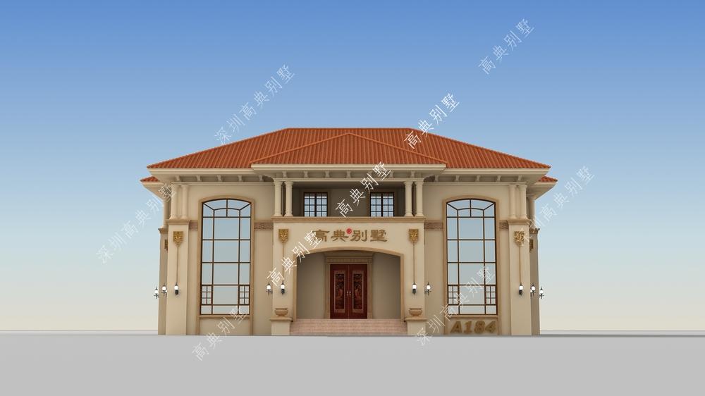 这款欧式别墅，外观简约时尚、时尚大气的优点表现得淋漓尽致。