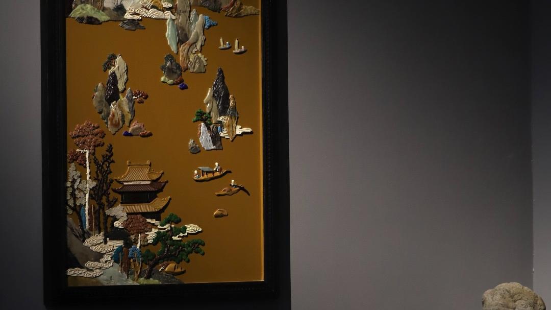 雅室清居，中式家装，百宝嵌挂屏