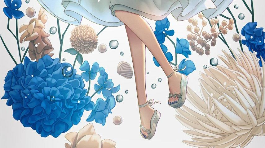女孩|哪怕是指尖也要精心保养！脚部美甲动漫美图特辑