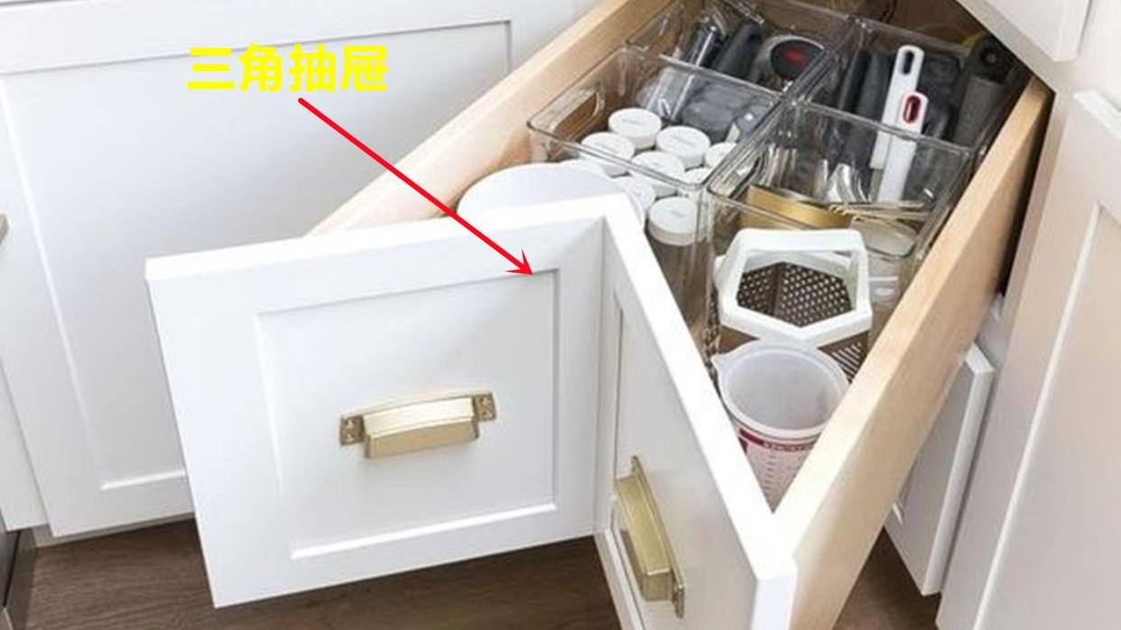 亏大了！但凡你利用好吊柜转角这块，厨房最少能再多2㎡收纳