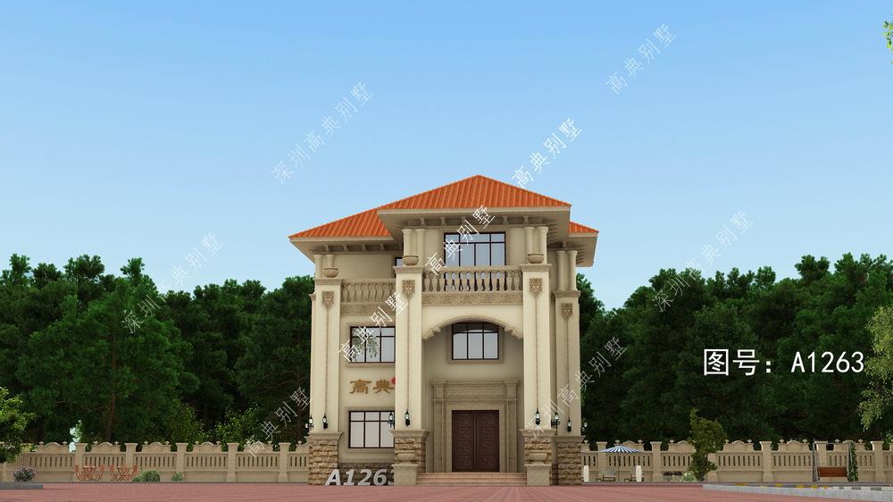 惊艳的欧式别墅，是自建房屋的首选，设计出彩。