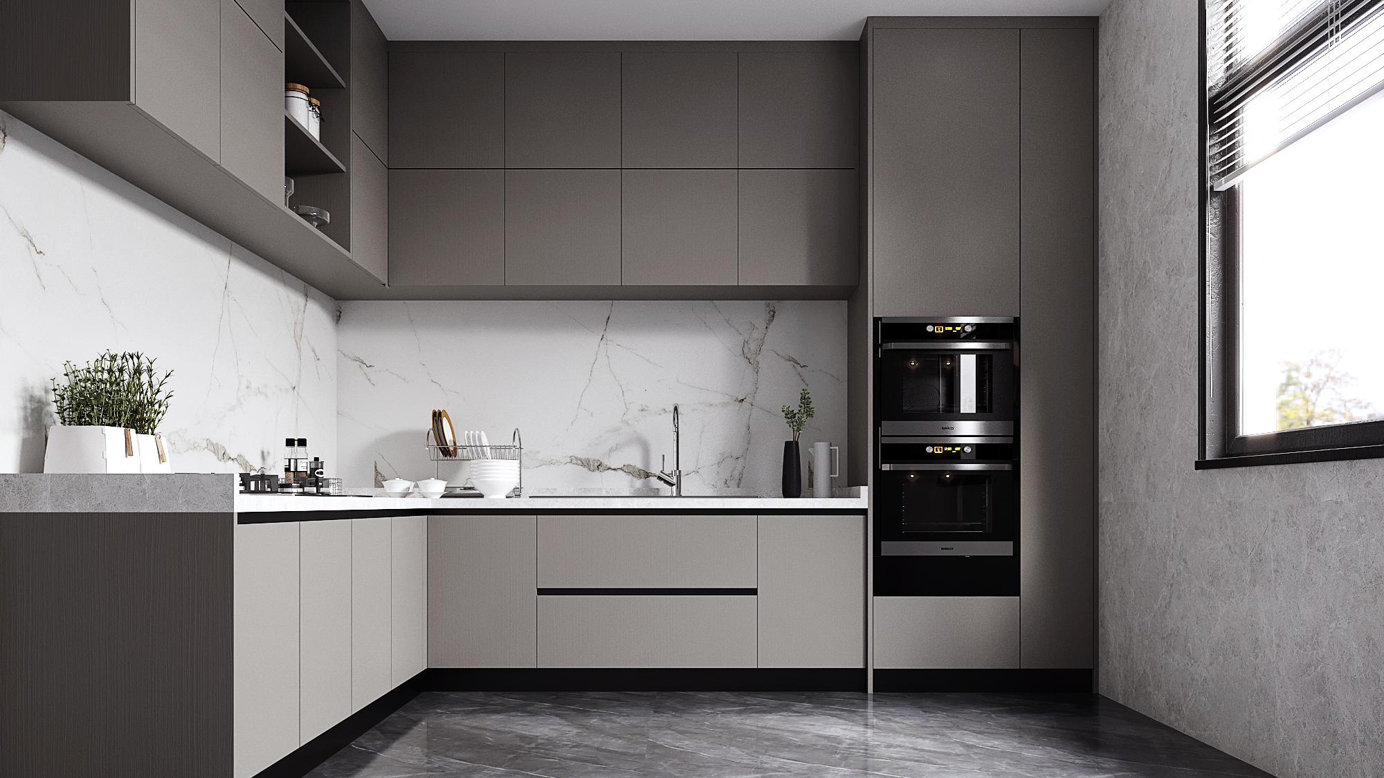 一字型、l型、u型、双一字、开放式，哪种厨房更适合你家