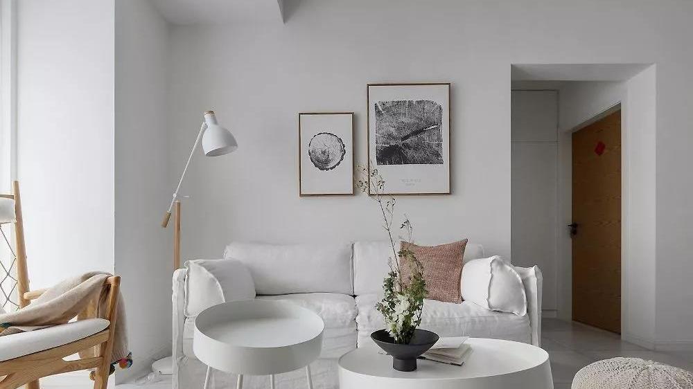 她家纯白系INS风80㎡小两居，舒适又惬意