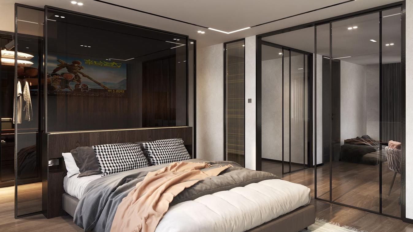 现代轻奢风，视觉上空间通透感upup