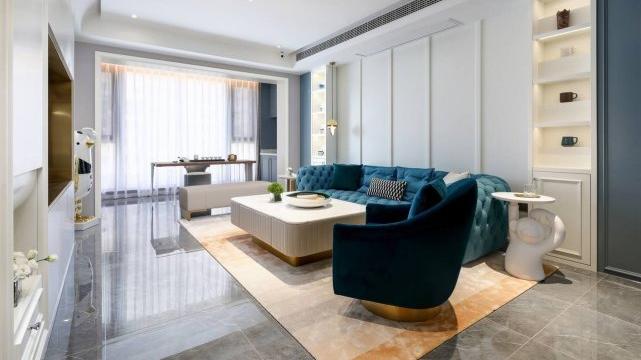 257平轻奢风四居室，简单的质感自然舒展是对精致生活的追求