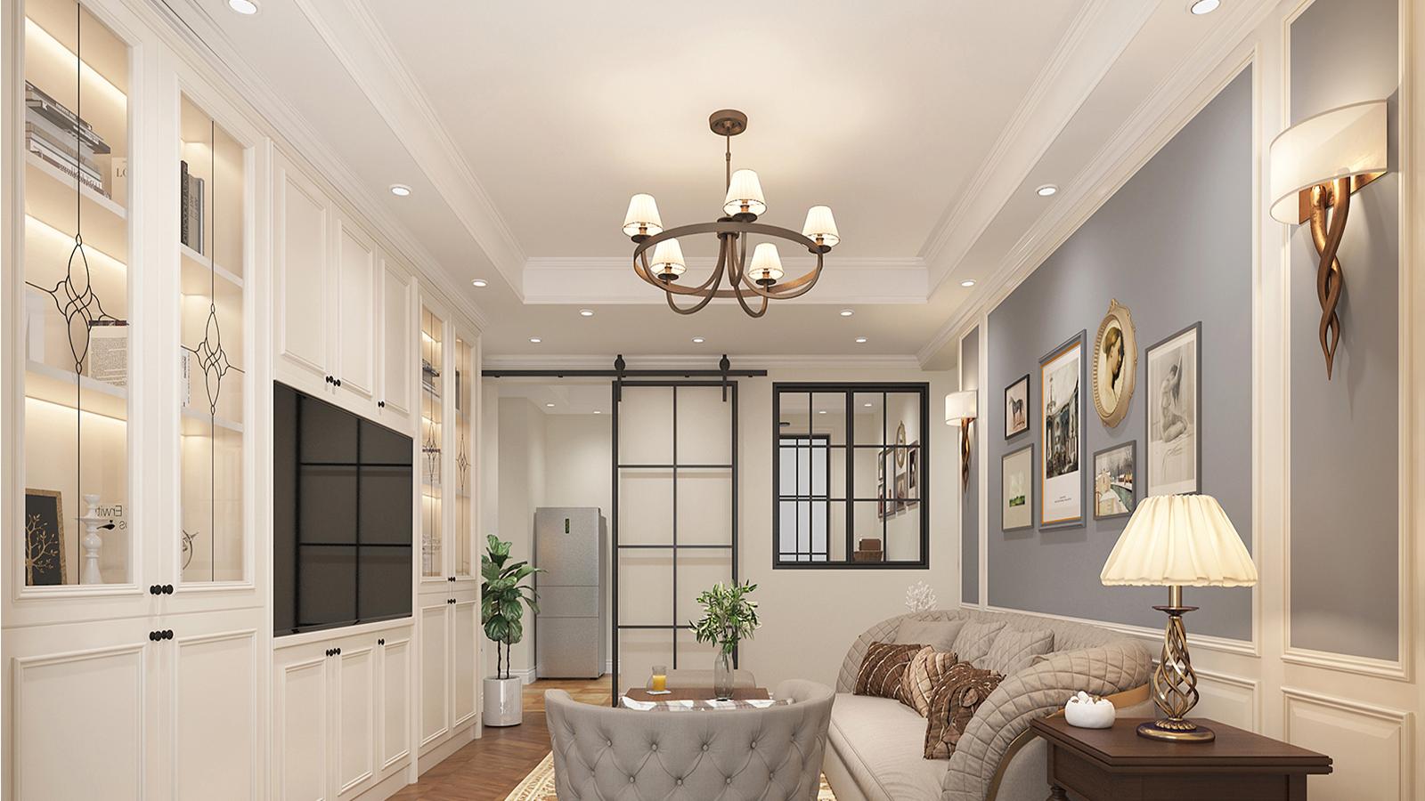 【鲁班装饰】吾悦首府117㎡简欧风格，高雅的居家情调