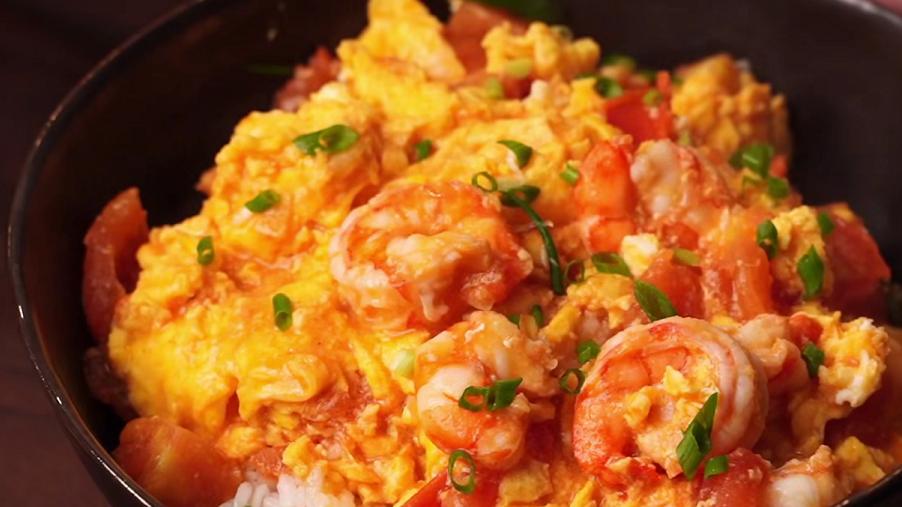 虾仁|谁能拒绝西红柿炒蛋加虾仁，家常菜的魅力，在于简单和美味