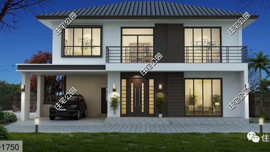 15×11米现代别墅，多卧室+简约室内设计，造就纯粹生活