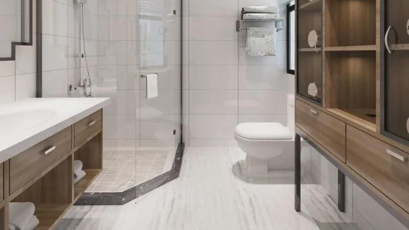 卫生间还傻傻做斜坡？有钱人早就“四面排水”了！排水快不堵塞！