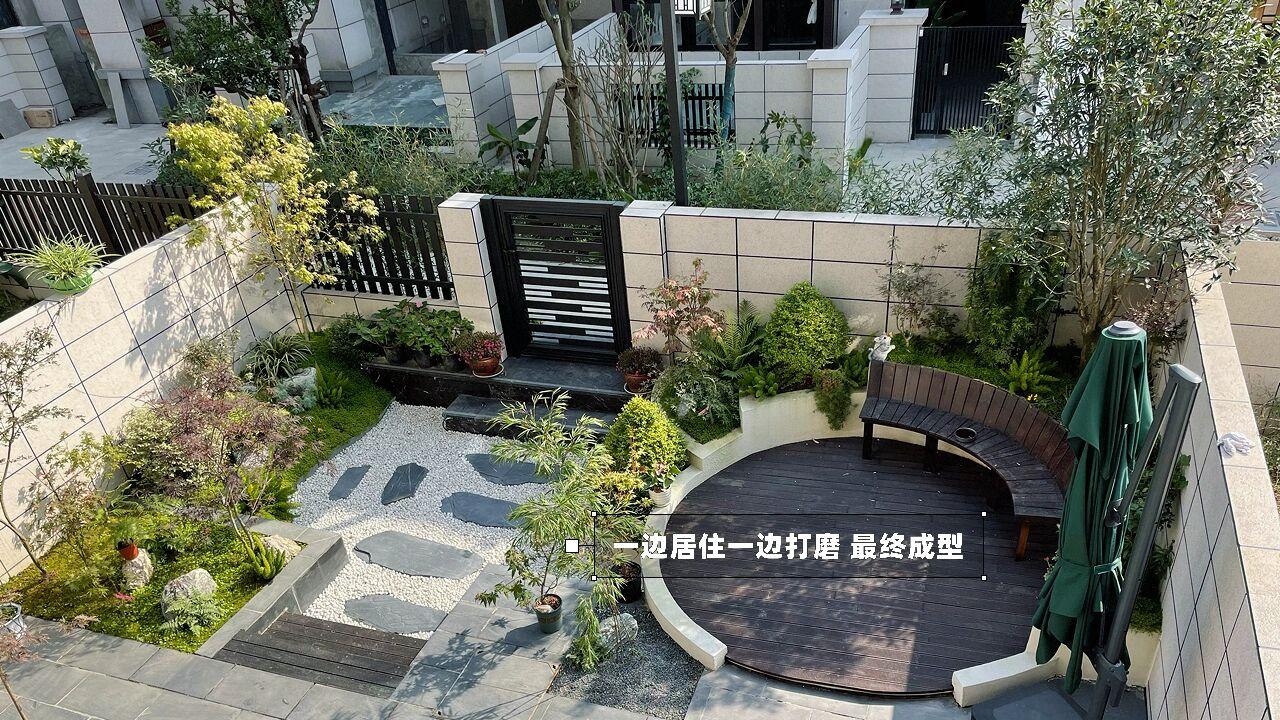 一楼50㎡院子，打造功能性日式小花园，入住三个月体验感非常完美