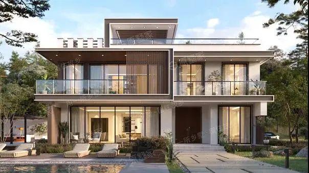 现代农村别墅 “天花板”，价格却在人意料之外，全景落地