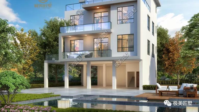 14×12米，四层现代风格别墅，简约时尚，设计感十足！