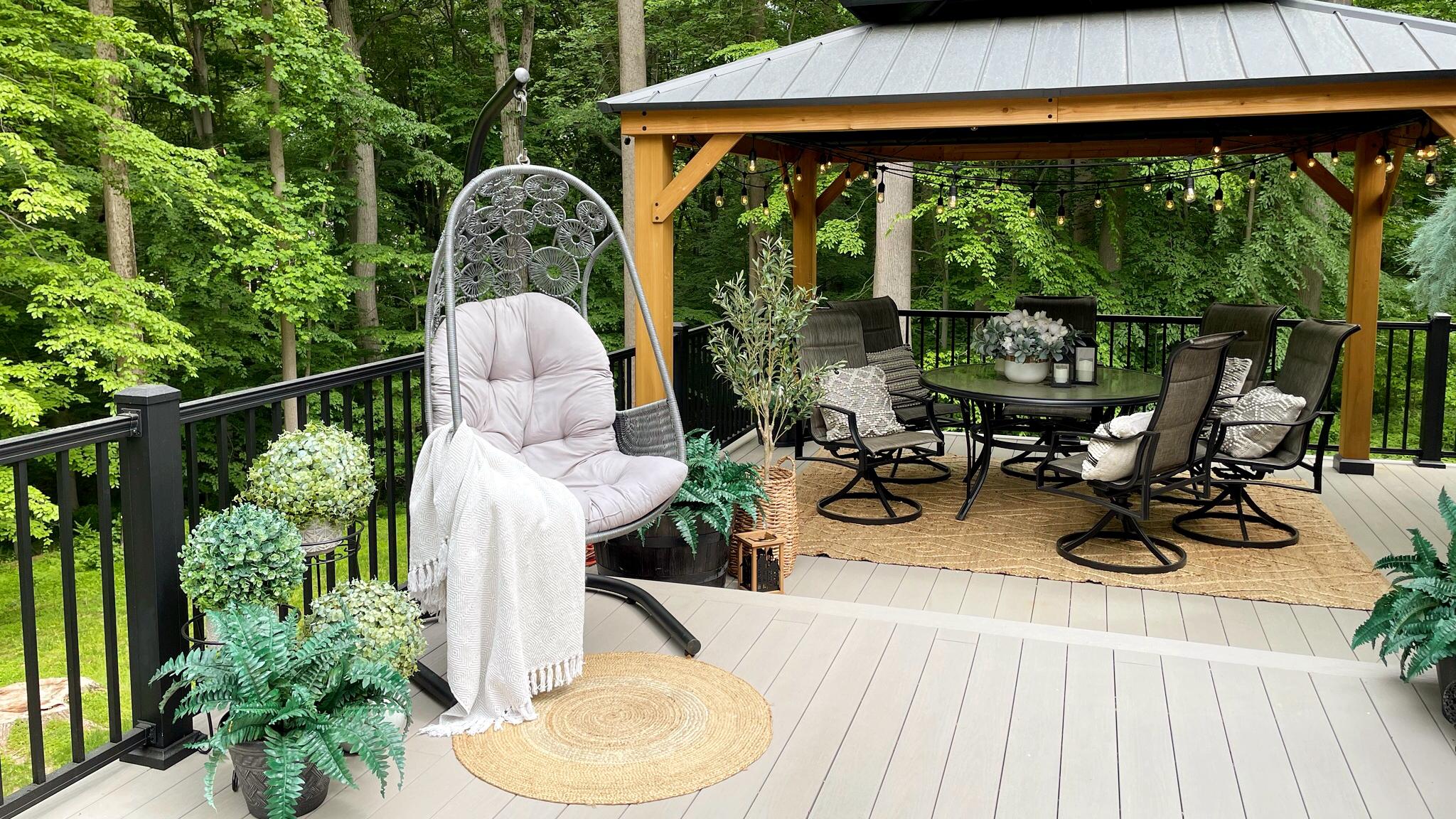 大阳台怎么利用？这套凉亭搭建方案，适合全家休闲