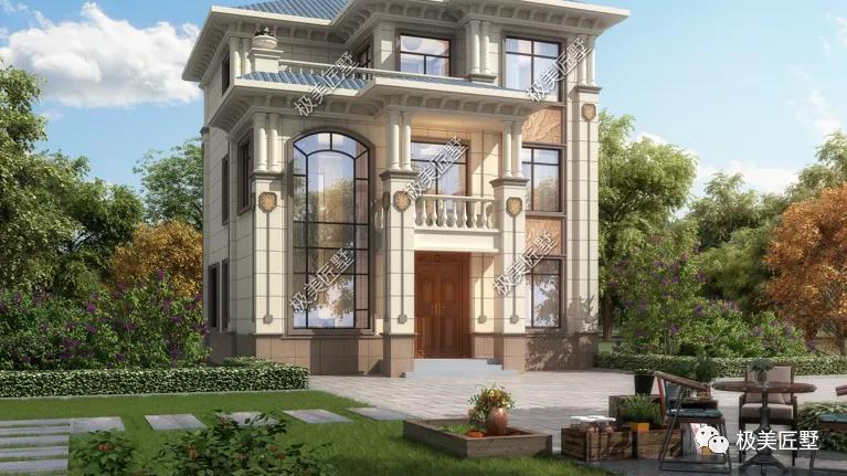 经典的简欧风格别墅，面宽11米，适合建在农村！