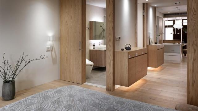 特别舒服的日式风格小家，白色加原木色设计，效果很清新！