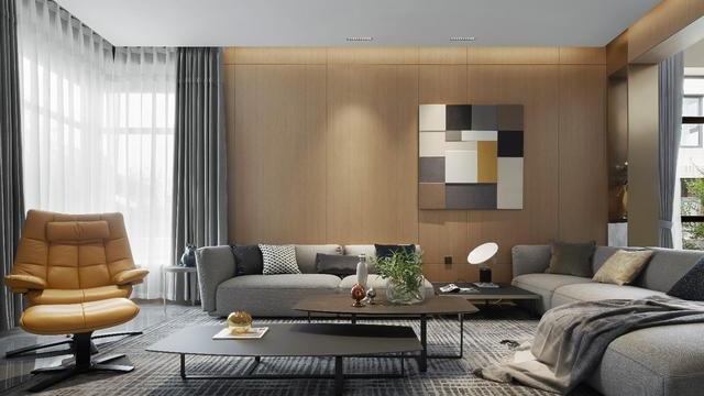 160㎡现代风自建别墅，客餐厅独特过渡设计，彰显个性。