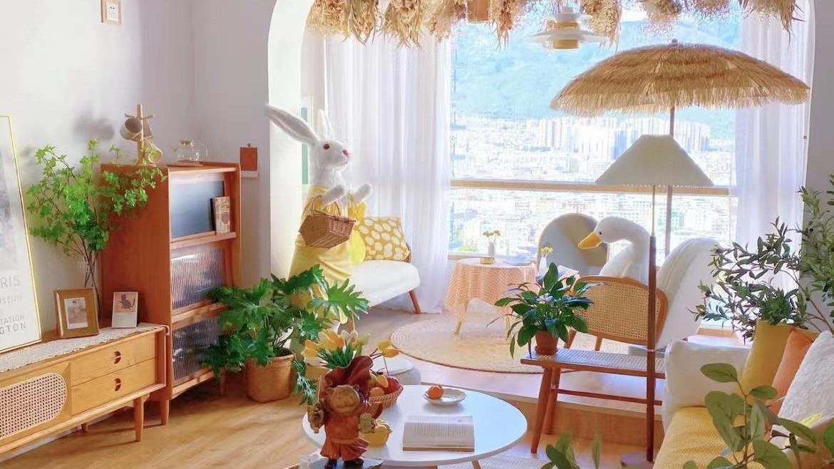 女主的89㎡新居，装成了“童话小屋”的样子，太治愈了