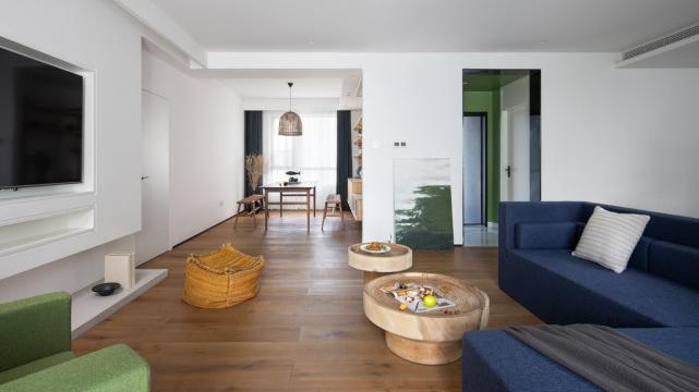 98平二居室改造，让人在现代极简与返璞中流连