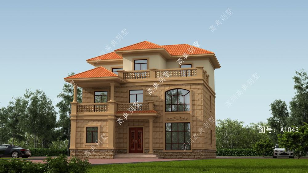 三层欧式别墅，外形简洁大方，室内布局合理，一起来看看吧。