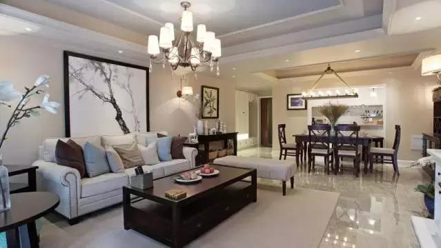 200㎡佛系美式风，老公装修只花了40w，电视背景墙设计得真好看！