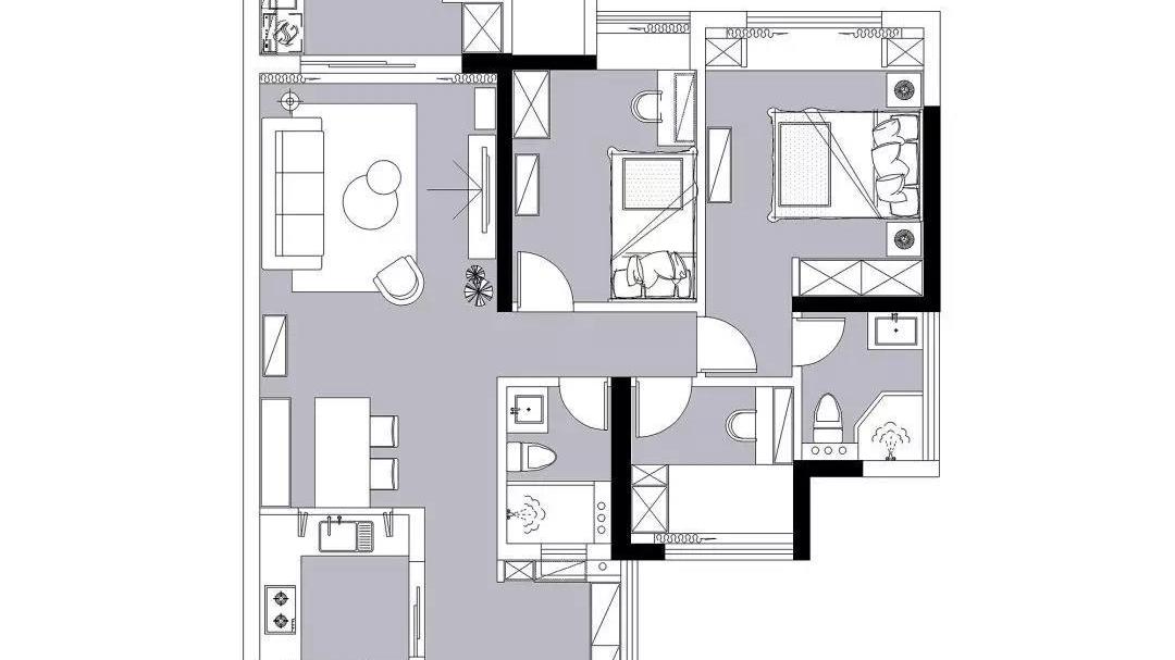 11万搞定时尚北欧小三居，闺蜜看完超羡慕，恨不得马上换套房