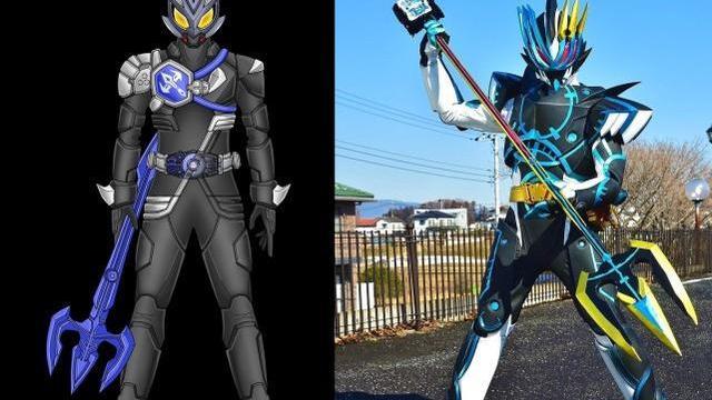 忍者|粉丝自制假面骑士极狐新形态，三叉戟致敬恒剑，火焰九尾逼死官方