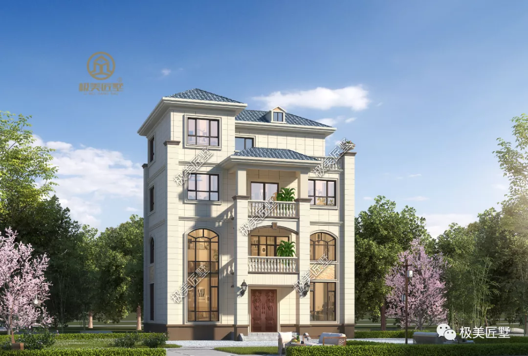 10.5米×7.5米，值得一建的四层别墅，看看不吃亏