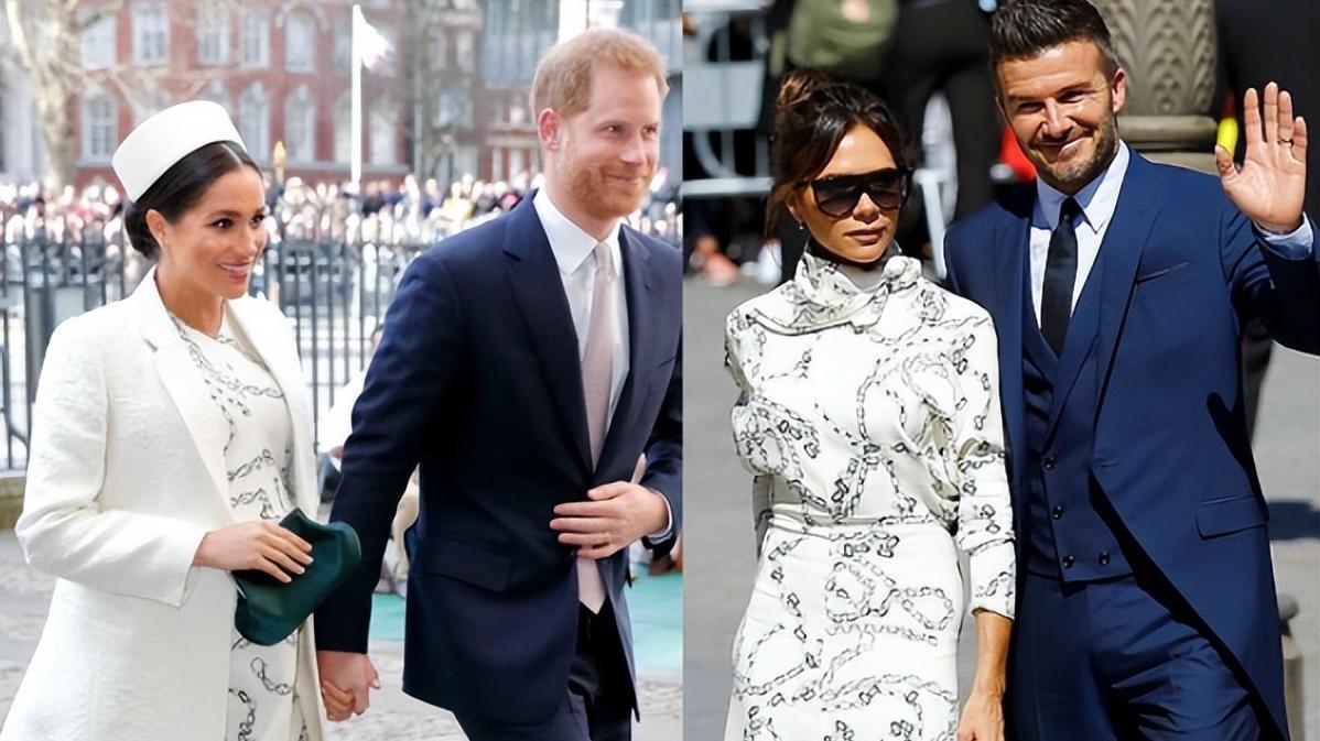 撞衫|梅根又撞衫贝嫂，同款“男友风”西服，一位首饰抢镜一位气质高冷