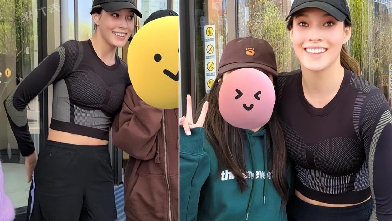 谷爱凌|谷爱凌街头狂奔被偶遇！累到满脸通红一身汗，把粉丝揽怀中太亲切