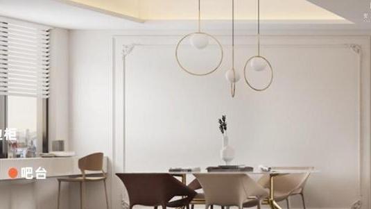 餐厅再小，这一组柜子就够了！餐边柜贴窗装，吧台离地80公分喝茶