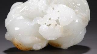 和田玉籽料|旧藏·和田玉籽料双罐摆件