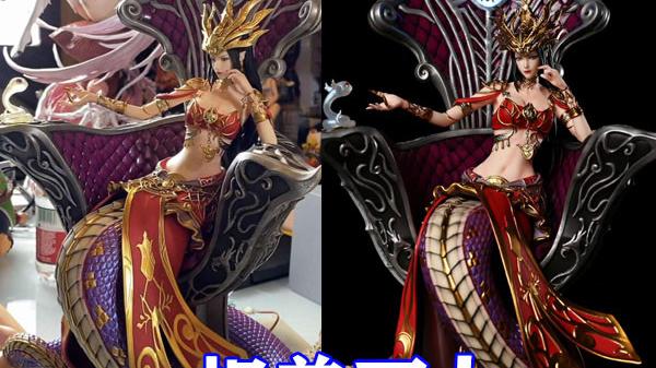 我爱罗|斗破苍穹：美杜莎新款手办展示，大长腿和蛇尾随意拆卸，布料明显“缩水”！