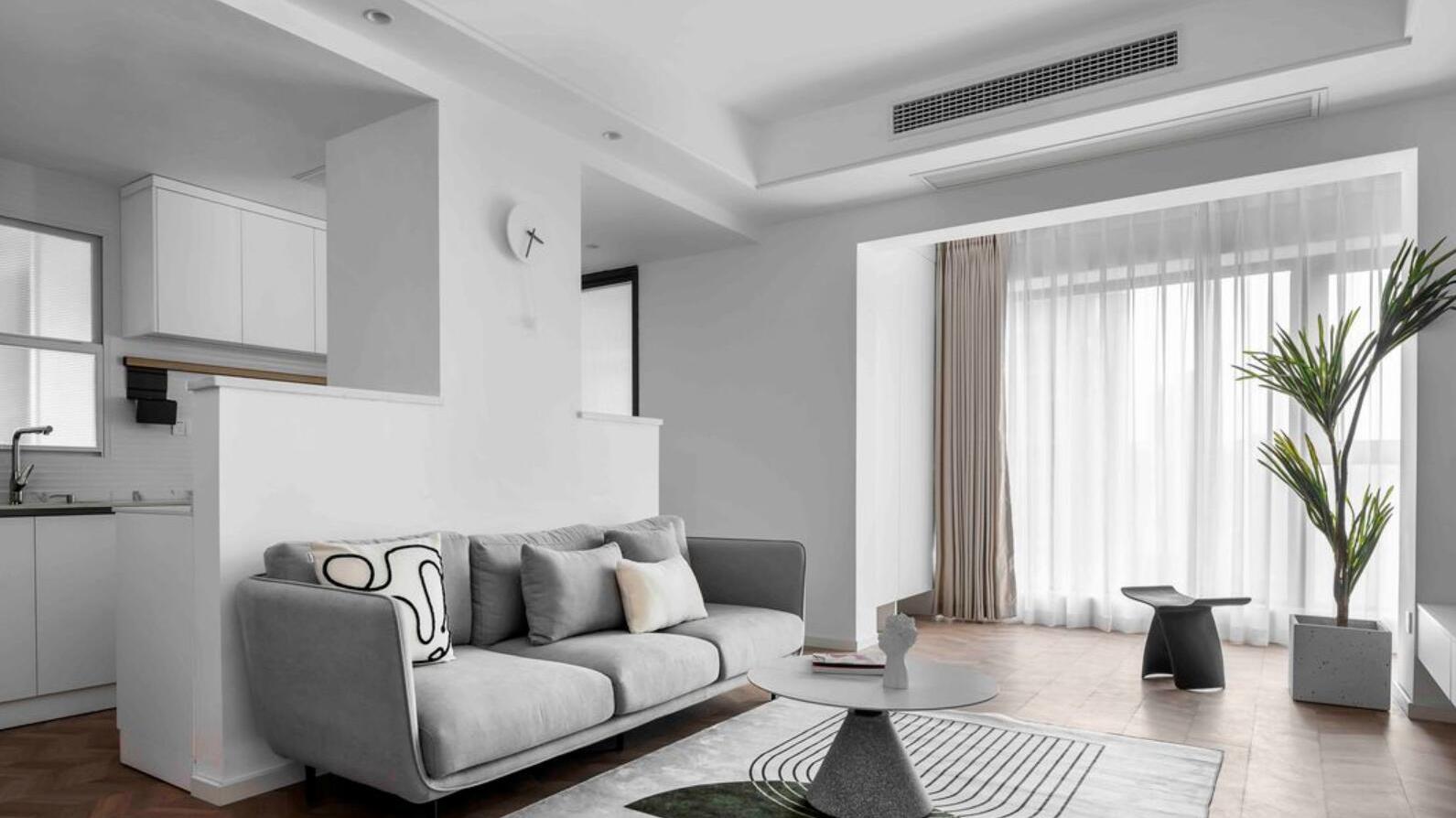 难怪一体化设计很流行，看了她80㎡家后，才知道布局有多巧妙