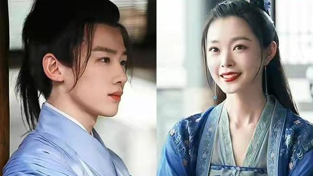 白敬亭|《长风渡》白敬亭毛领路透，自带贵气好养眼，宋轶蓝衣盘发不错！