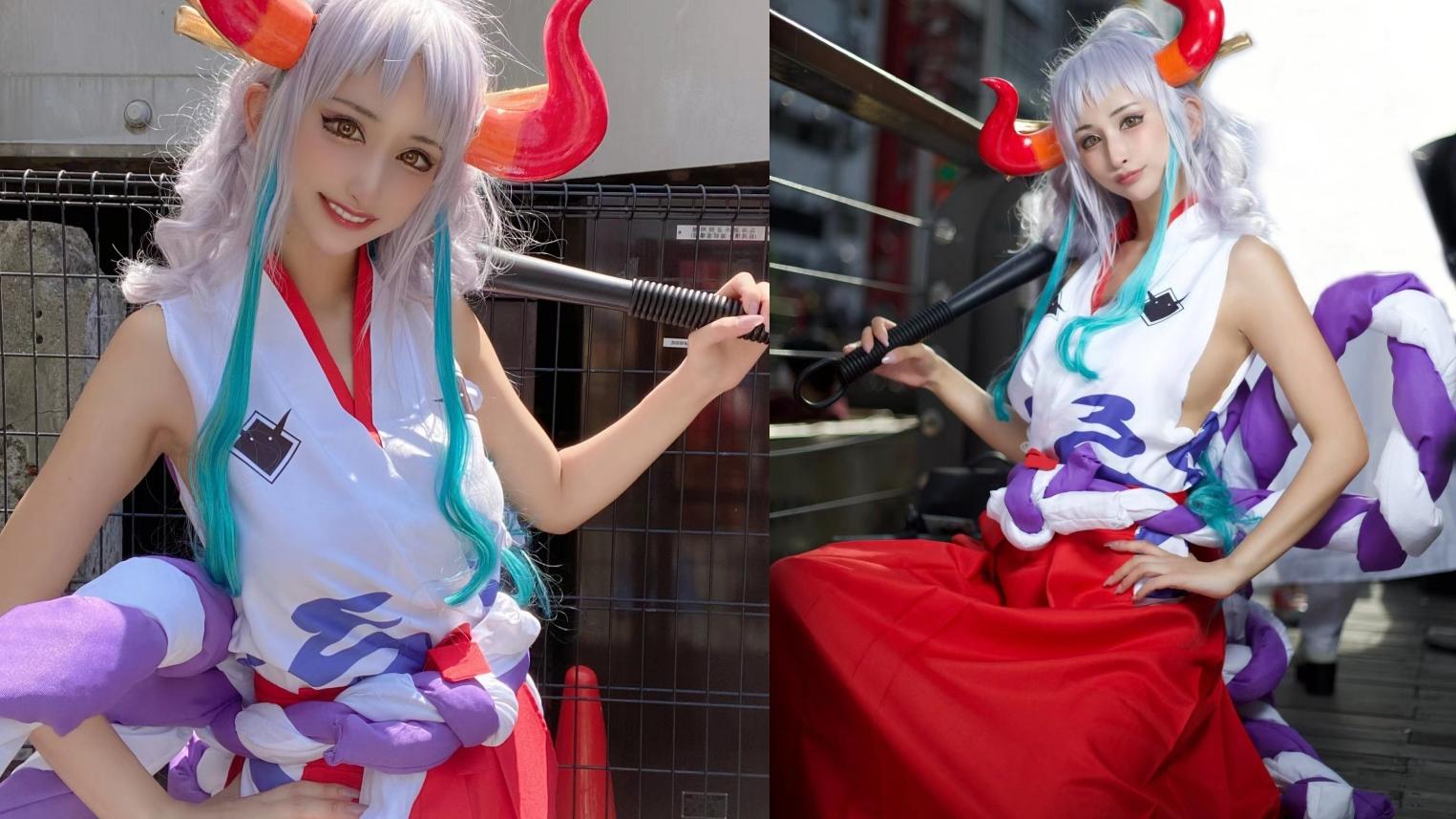小姐姐|海贼王cos：6个不同版本“大和”！图1身材无敌，图6无人能超越