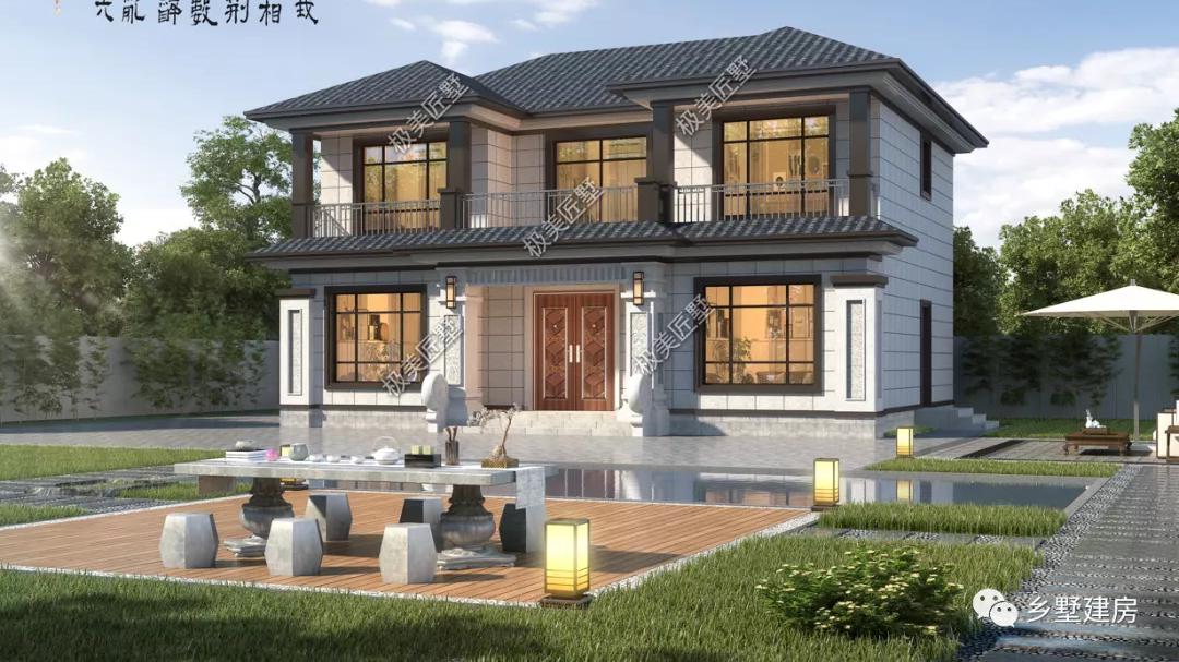 农村养老好房，还得要是中式，二层小宅幸福多！