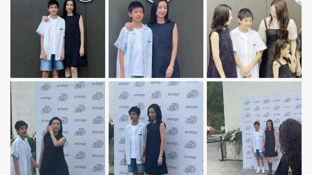 董洁|活久见！潘粤明转发董洁与儿子活动图，不停致谢尽显父爱如山