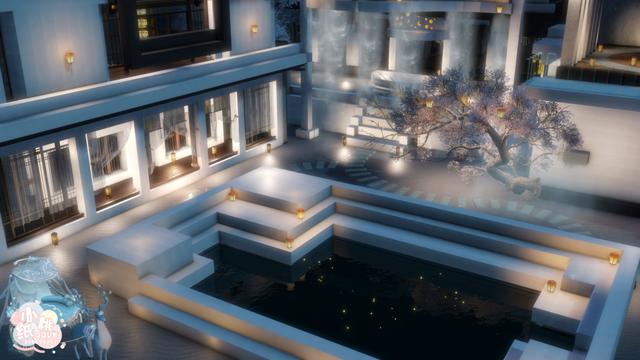 逆水寒庄园设计师多会玩？在宋朝建现代别墅，把山水画做入庭院中