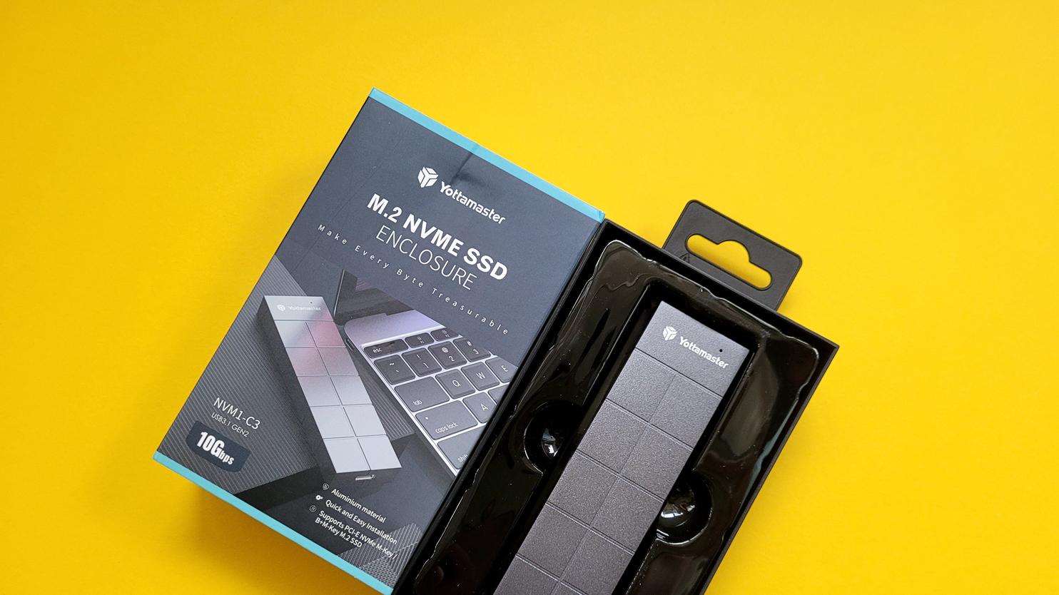 华为鸿蒙系统|魔方外观Yottamaster M.2 NVMe移动硬盘盒体验
