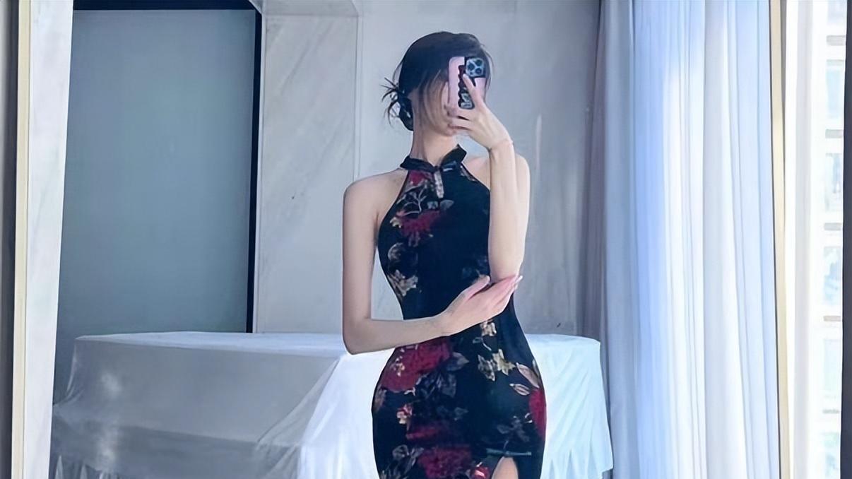 郭艾伦|郭艾伦前女友穿紧身旗袍！尽显细腰好身材，堪称“中国版卡戴珊”
