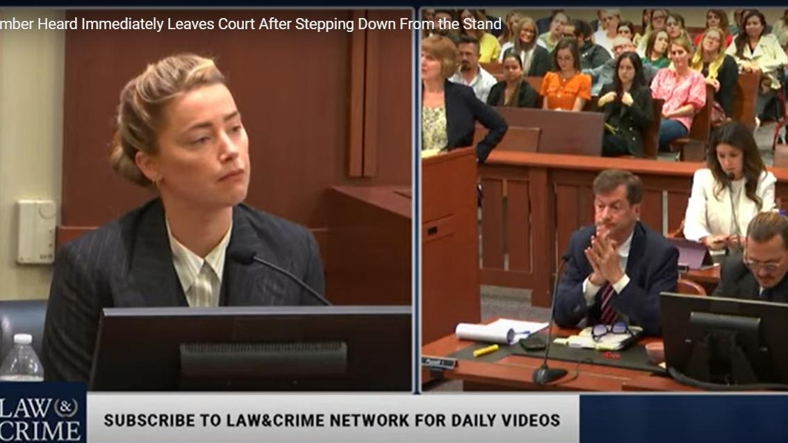 律师|被打脸后艾梅柏气到冲出法庭，无视法官画面曝光，还与自家律师对骂